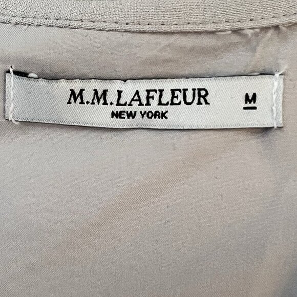 MM Lafleur Women's The Antonia Top Soft Wave Size Medium Bone Office Career - Picture 3 of 6